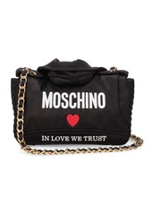 Moschino In Love We Trust Biker Satin Bag