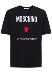 Moschino In Love We Trust Cotton Jersey T-shirt