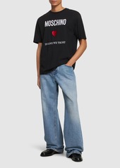 Moschino In Love We Trust Cotton Jersey T-shirt