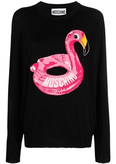 Moschino intarsia-knit logo jumper
