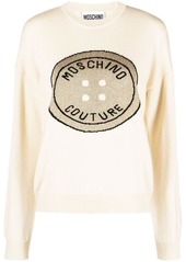 Moschino intarsia-knit logo wool jumper