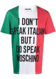 Moschino Italian flag logo print T-shirt