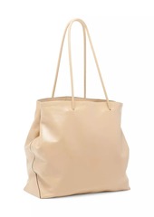 Moschino Large Item Leather Shopper Tote Bag