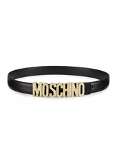 Moschino Leather Logo Belt