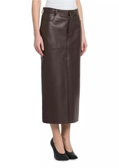 Moschino Leather Pencil Midi-Skirt