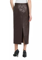 Moschino Leather Pencil Midi-Skirt