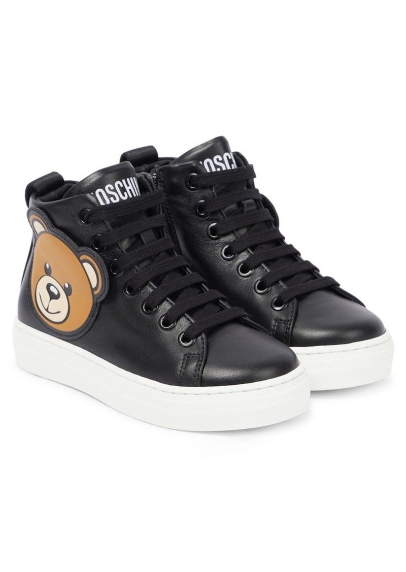 Moschino Kids Leather sneakers