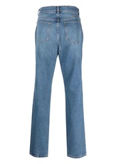 Moschino Leo Teddy-print straight-leg jeans