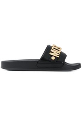 Moschino lettering logo slides