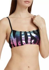 Moschino Logo Bikini Top