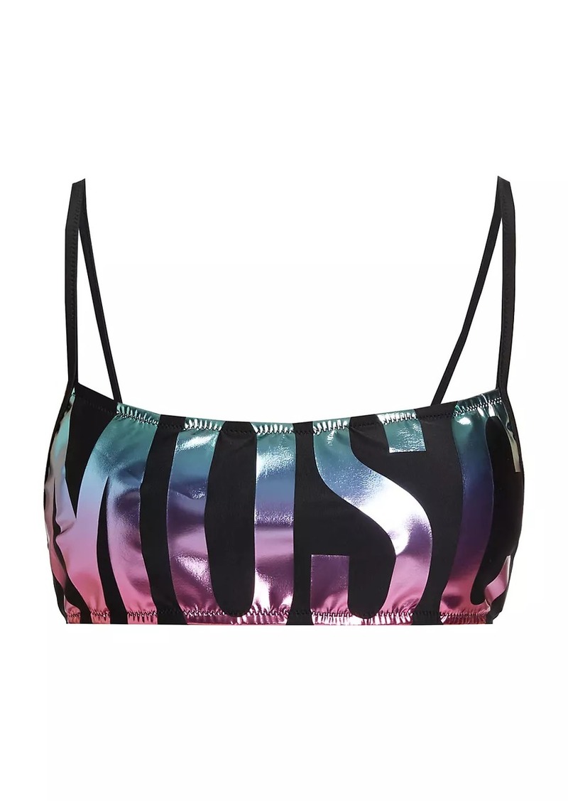 Moschino Logo Bikini Top