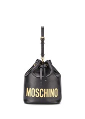 Moschino logo-print bucket bag