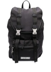 Moschino logo buckle backpack