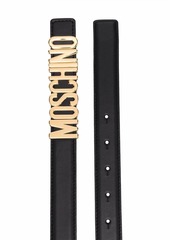 Moschino logo-buckle belt