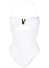 Moschino logo-buckle bikini