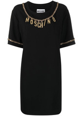 Moschino logo-charm detail dress