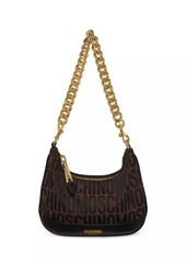 Moschino Logo Cotton-Blend Shoulder Bag