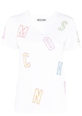 Moschino logo-embroidered cotton T-shirt