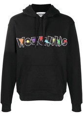 Moschino logo-embroidered hoodie