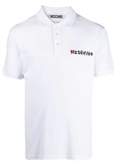 Moschino logo-embroidered polo shirt