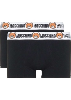 Moschino logo-embroidered two-pack briefs