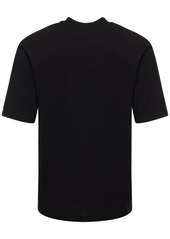 Moschino Logo Embroidery Cotton Jersey T-shirt