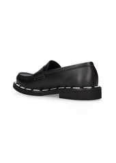 Moschino Logo Faux Leather Loafers