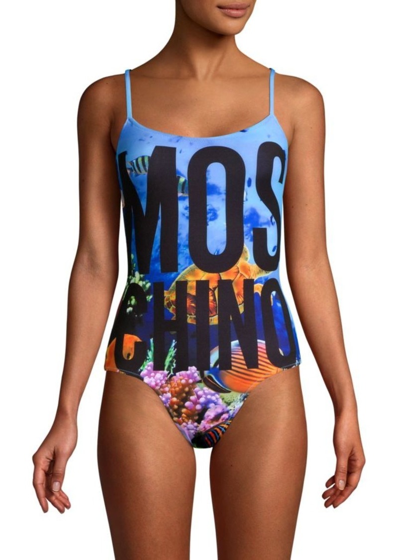 Logo Graphic One-Piece Swimsuit