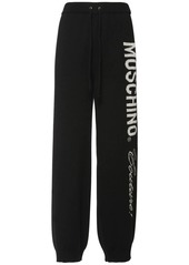 Moschino Logo Intarsia Wool Pants