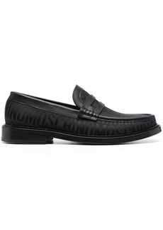 Moschino logo-jacquard 30mm loafers