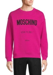 Moschino Logo Layered Sleeve Sweatshirt