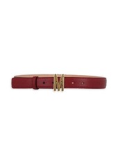 Moschino Logo Leather Belt