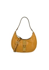 Moschino Logo Leather Shoulder Bag