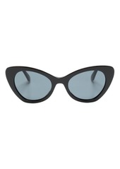 Moschino logo-lettering cat-eye frame sunglasses