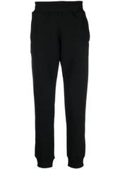 Moschino logo-lettering cotton track trousers