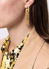 Moschino logo-lettering pendant earring