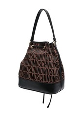 Moschino logo-motif bucket bag