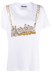 Moschino logo necklace graphic-print T-shirt