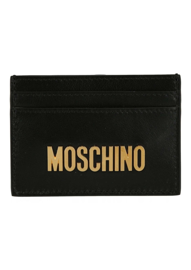 Moschino Logo Plaque Card Holder