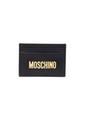 Moschino logo-plaque cardholder