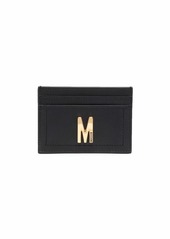 Moschino logo plaque cardholder