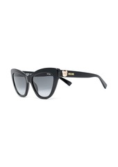Moschino logo-plaque cat-eye sunglasses