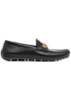 Moschino logo-plaque detail loafers