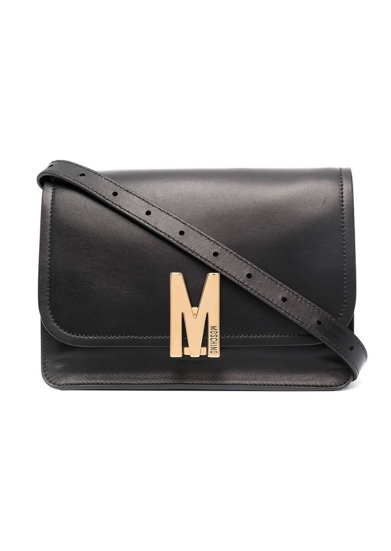 Moschino logo-plaque shoulder bag