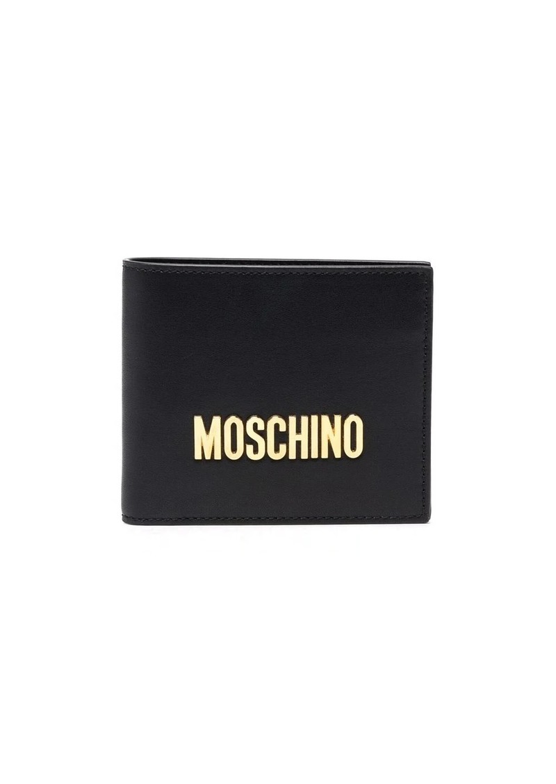 Moschino logo-plaque wallet