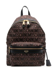 Moschino logo-print backpack