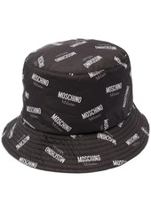 Moschino logo print bucket hat