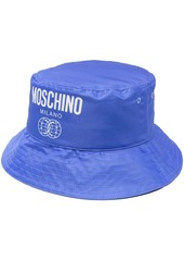 Moschino logo-print bucket hat