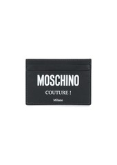 Moschino logo print cardholder