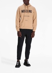 Moschino logo-print cotton hoodie